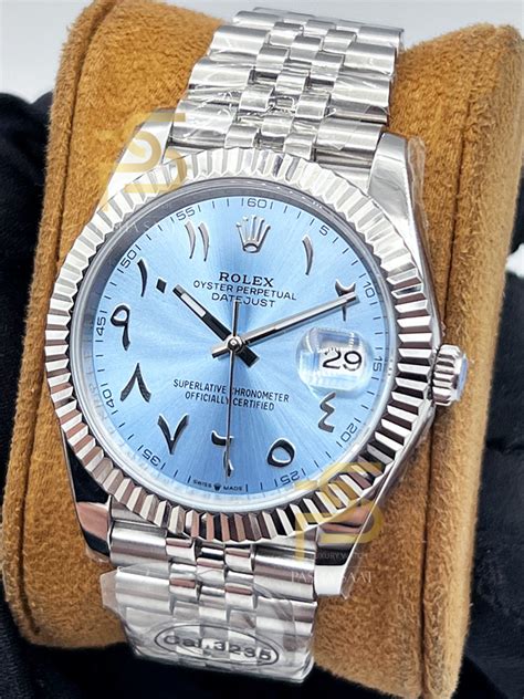 arabic day date rolex replica|rolex datejust 41 arabic numerals.